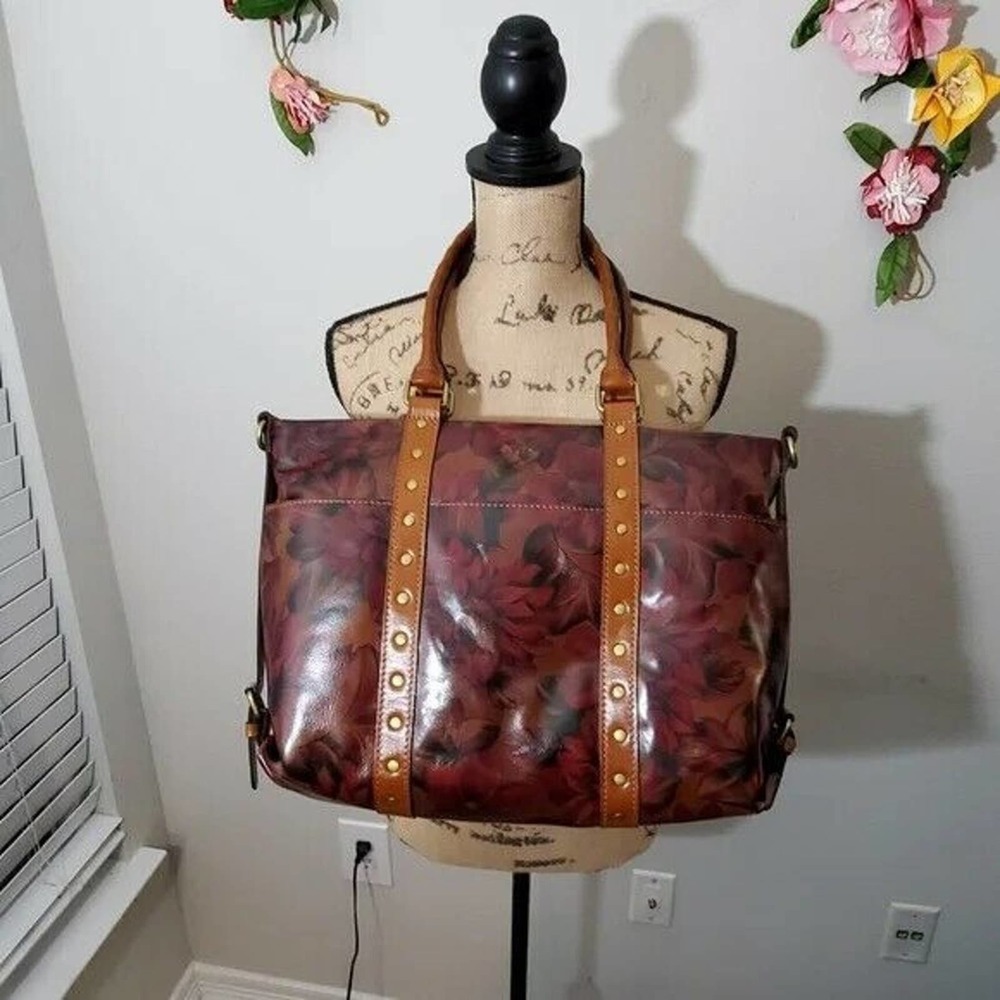 Patricia Nash Carducci English Rustic Mums tote satchel handbag NEW!!!! - Picture 2 of 12